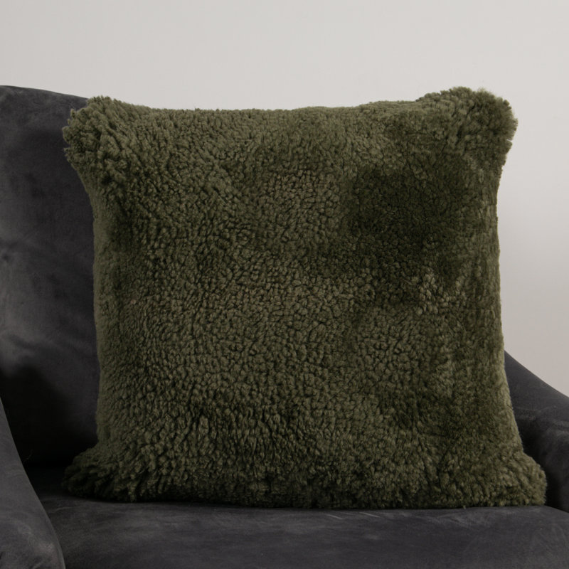 Lowellville Square Cushion, Khaki Green
