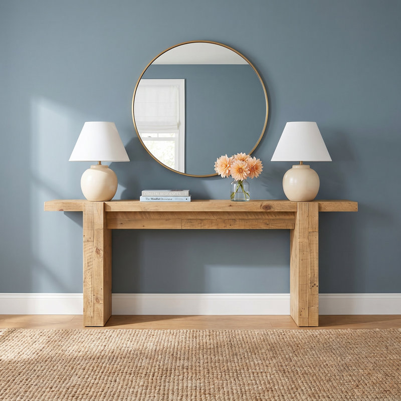 Finnian 78'' Solid Wood Top Console Table