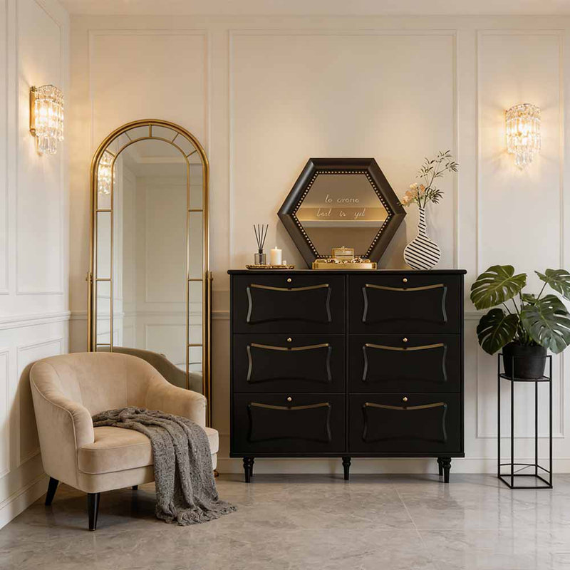 American-style thin and light luxury shoe cabinet, 49.45" H x 43.31" W x 9.84" D