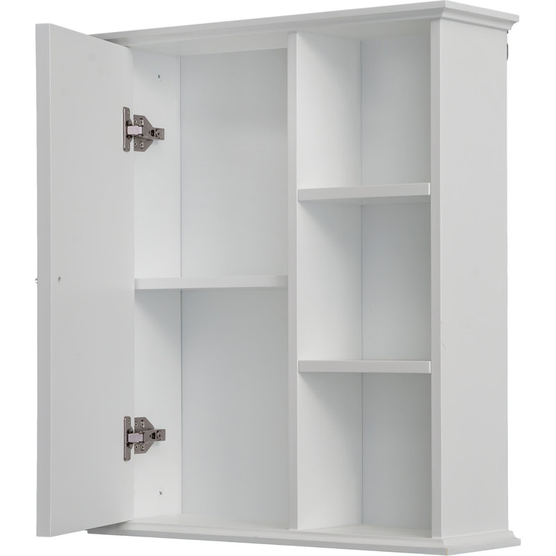 23.6" Wall Bathroom Cabinet, White