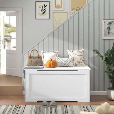 Storage Chest with 2 Safety Hinges, Lift Top Storage Bench, Storage Trunk, for Bedroom