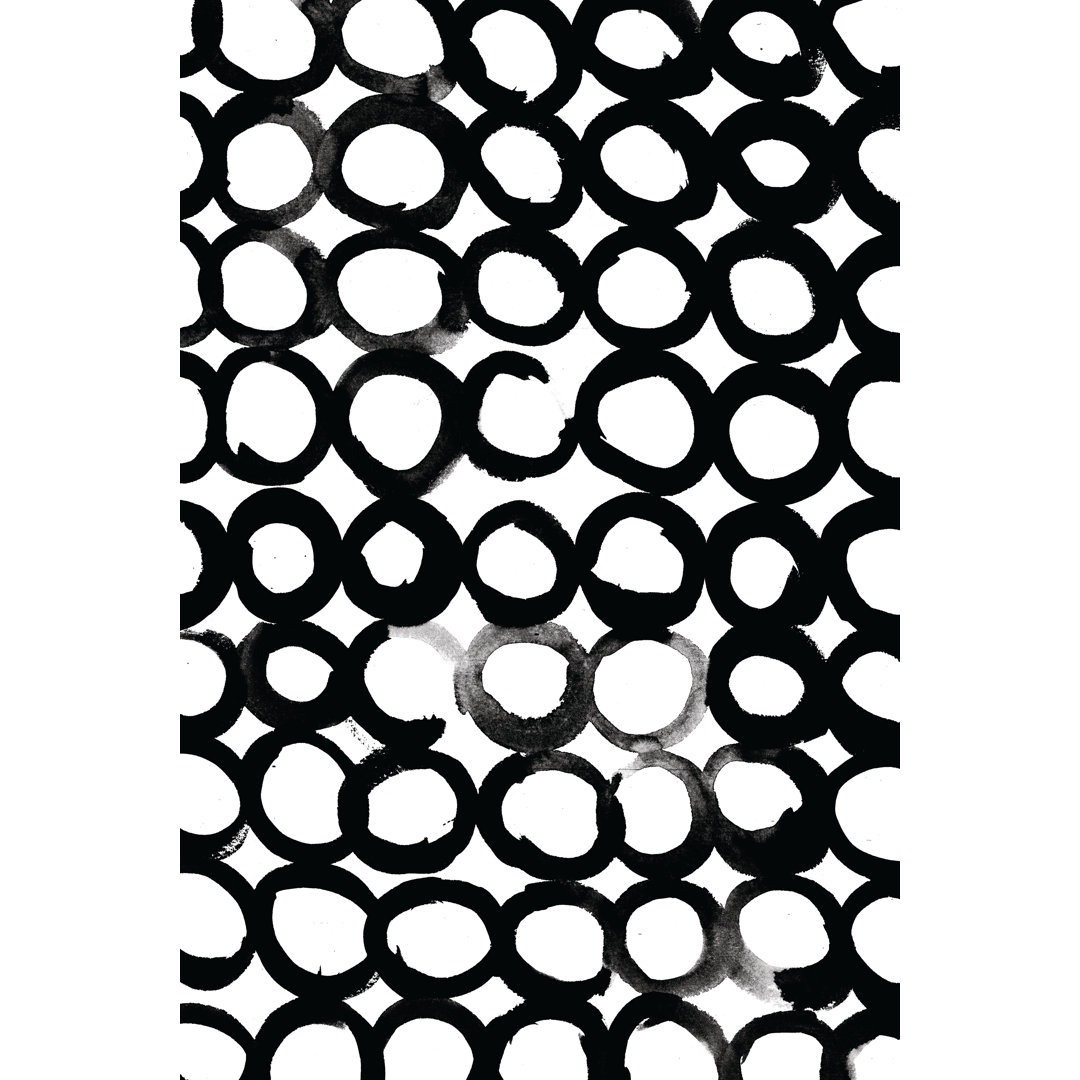 Ink Circles - Wrapped Canvas Print