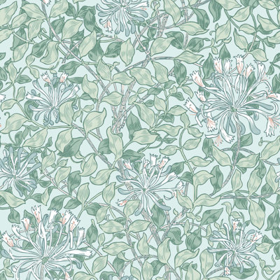 William Morris at Home 10m x 52cm Texture Matte Wallpaper Roll
