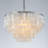 Maiteder 6-Light Unique/Statement Coastal Natural Capiz Shell Round Tiered Chandelier