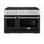 ZLINE 48" Paramount Double Oven Dual Fuel Range w/ 8 Burners & Black Matte Doors (SDR-BLM-48)