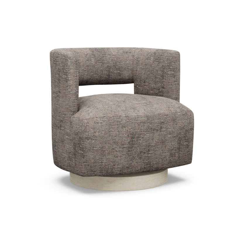 Crystle Swivel Barrel Chair, 9637-86, Sandstone