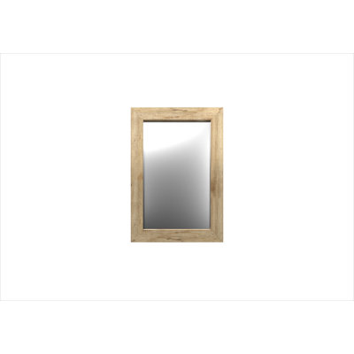 Javeria Wood Flat Wall Mirror