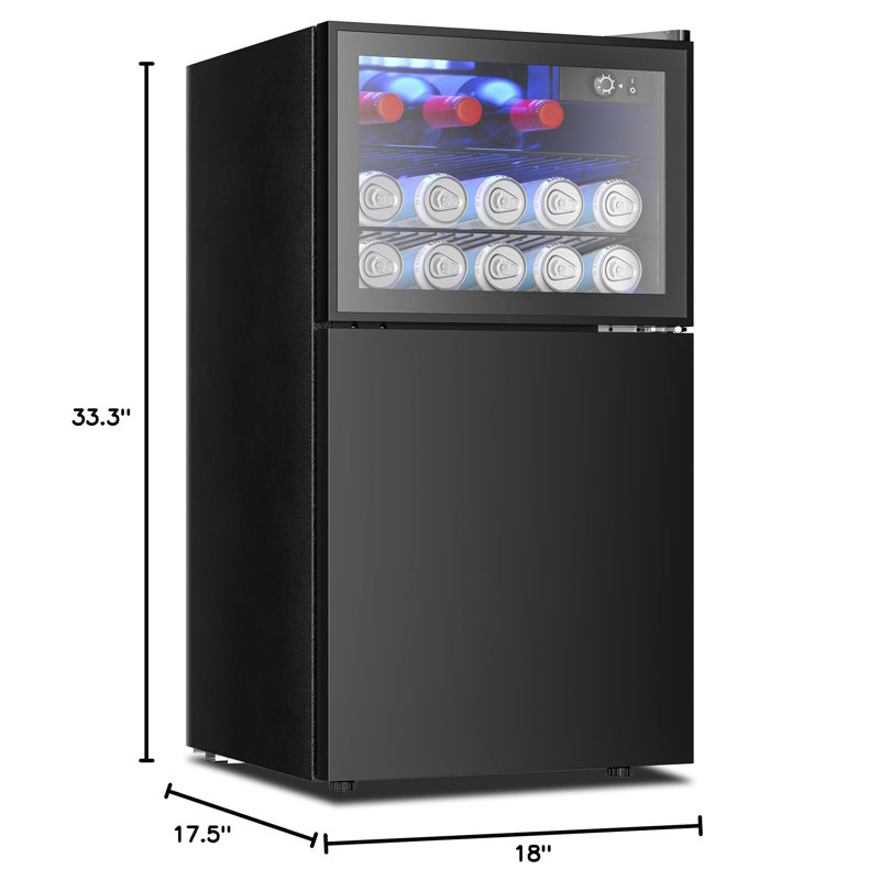 Double Door Mini Fridge