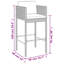 Ensemble de bar en métal avec tabourets-659812149
