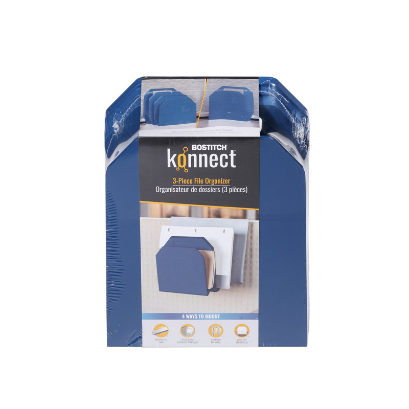 Plastic File Organizer, Blue