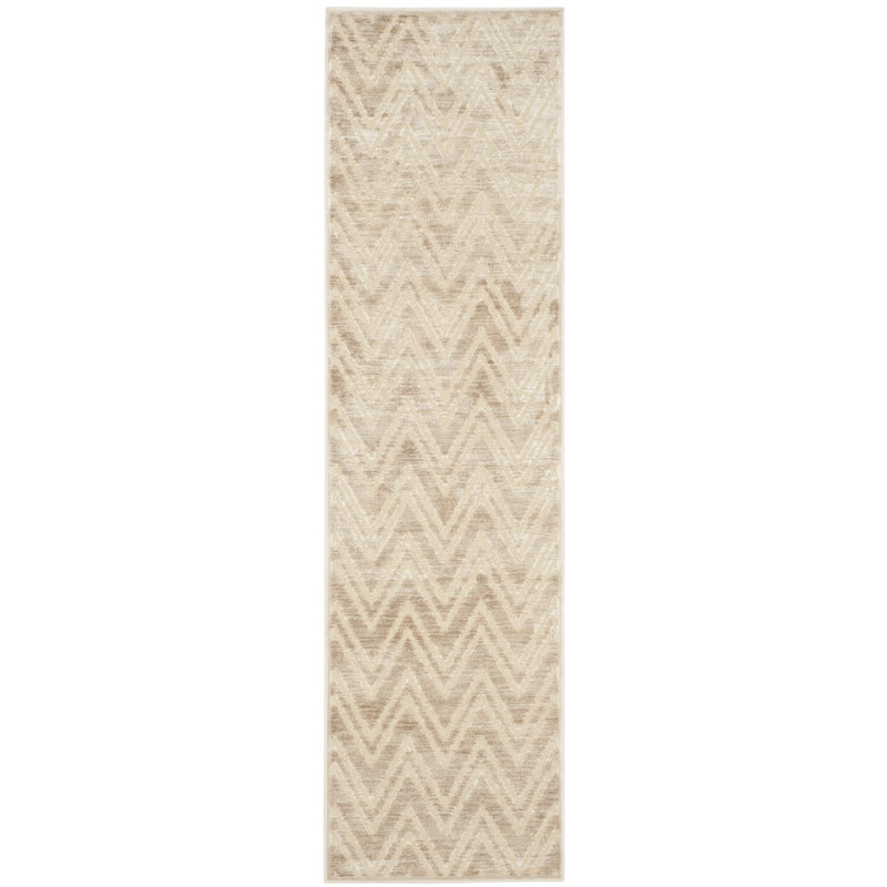 Arriaga Chevron Hand Woven Area Rug, Rectangle 66 x 244 cm