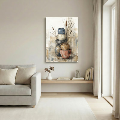 «Pottery Still Life», reproduction d'art sur toile, ensemble de 1