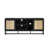 Black/Rattan