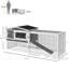 Rabbit , 2-storey, Detachable Run, Waterproof, For 1 - 2 , Grey 2-storey Ample Space, 1-2
