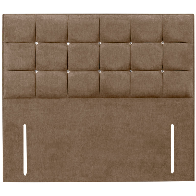 Glamour Upholstered Headboard, Velvet, Wine -1, Double (4'6')