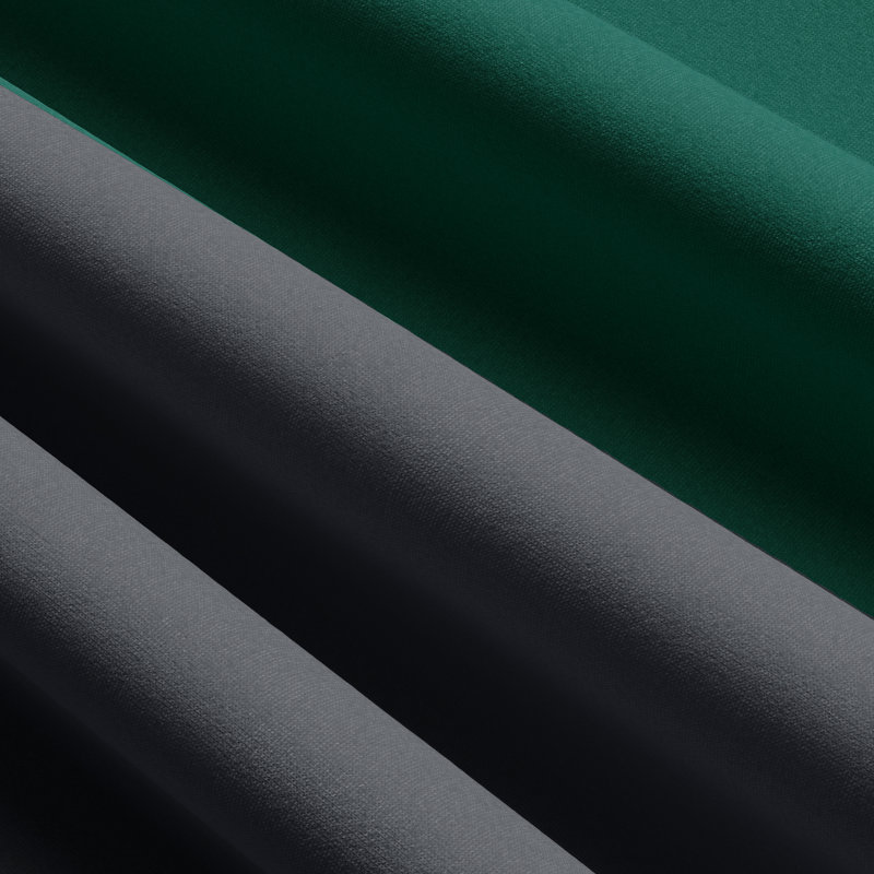 Reana Bedding, Dark Green, 135 x 200 cm - 1 Pillowcase (80 x 80 cm)