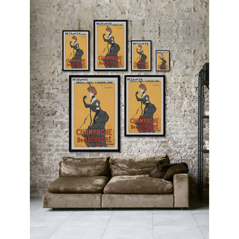 "Champagne de Rochegré" Framed Print, 30" H x 20" W