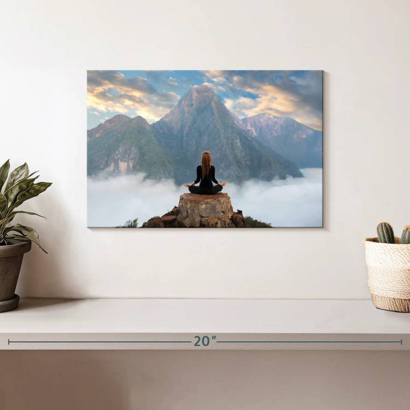 Scène de montagne Kerrick Yoga, H 8 po x l 12 po