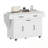 Kitchen Island with Adjustable Shelf, Spice & Towel Rack and Drawer-187869947