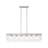 Hoisington 6-Light Linear Pendant with Hammered Water Glass-523221563