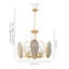 Luminaire suspendu en métal 6 lumières