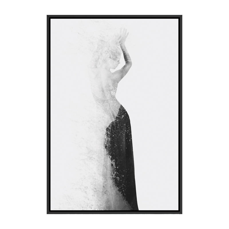 « invisible ii » par dániel taylor, reproduction d’art, Toile avec cadre noir, H 60 po x l 40po x P 1,5 po