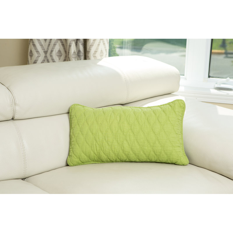 Ogee Cotton Lumber Pillow, Lime