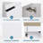 Abeel 16.82'' Single Bathroom Vanity with Ceramic Top