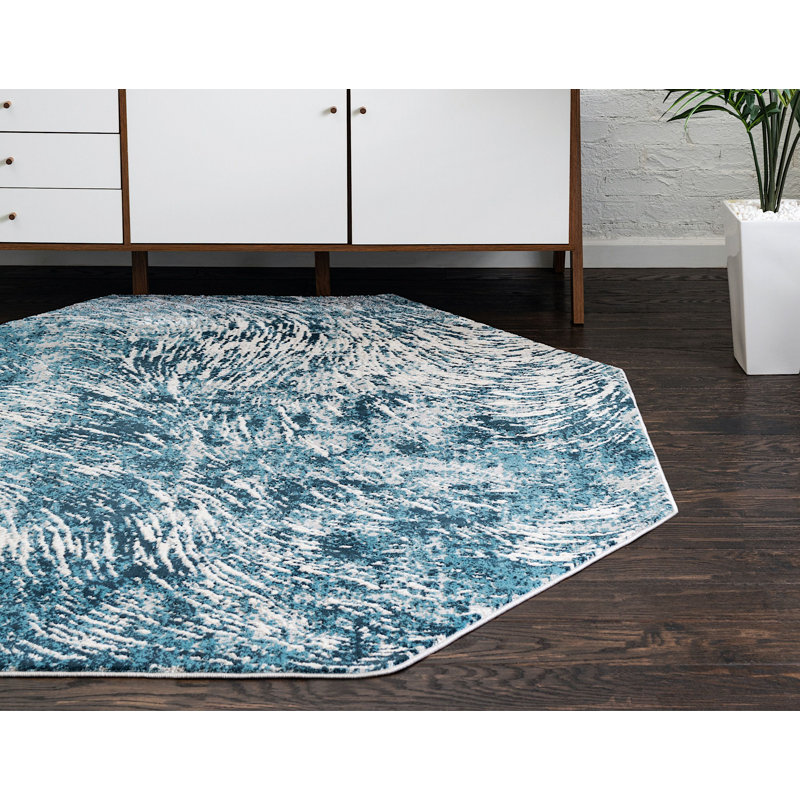Abstract Indoor Rug, Octagon 6' x 6'
