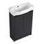 Meuble-lavabo autoportant de 23 po avec lavabo et portes à fermeture douce-1685942814