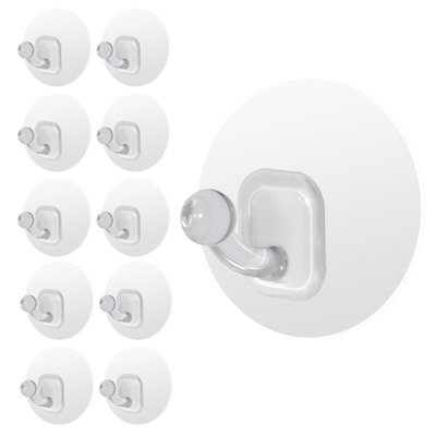 Adhesive Towel Robe Hooks (10 Pcs)