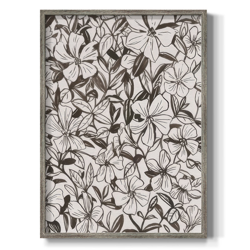 Periwinkle Daze I, reproduction encadrée - bois massif, H 30 po x l 24 po