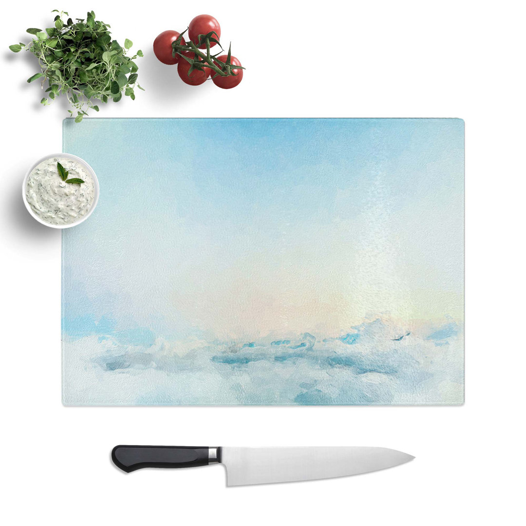 Tempered Glass Peak of a Mountain Chopping Board