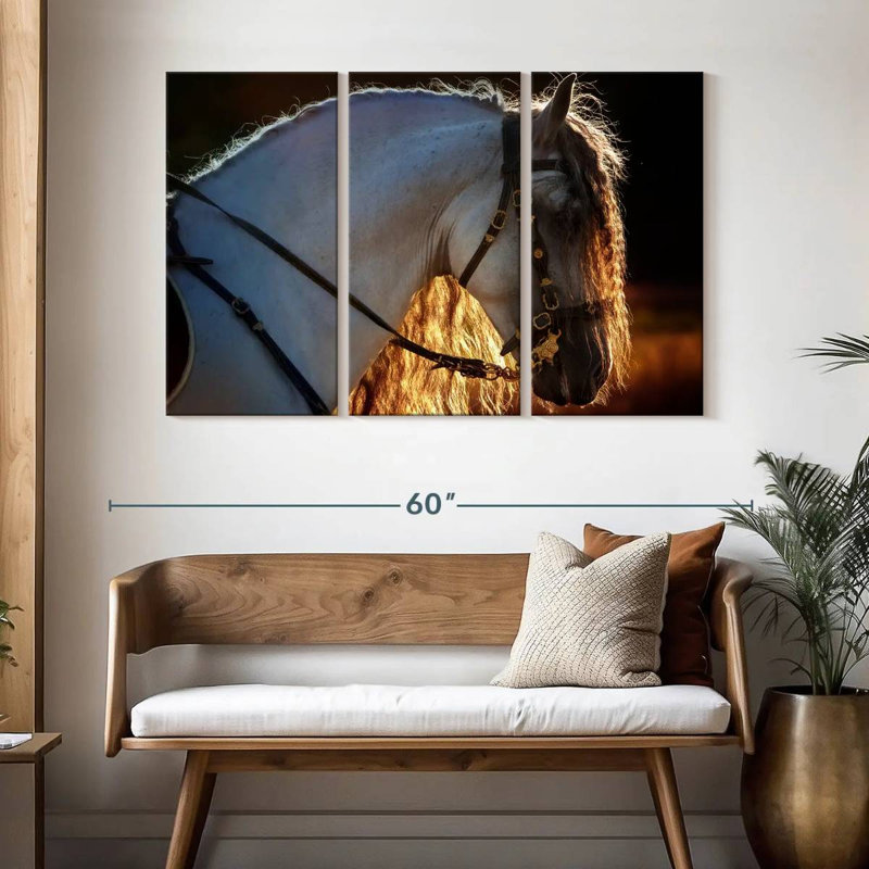 Brampt Andalusian Stallion, 32" H x 50" W