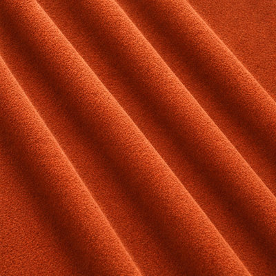 Gian Fabric | Solid Shiny Velvet Fabric | Color Terracotta