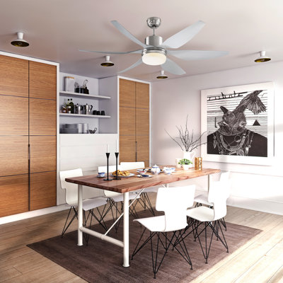 Broughtonville 60.8cm Ceiling Fan with Light Kit
