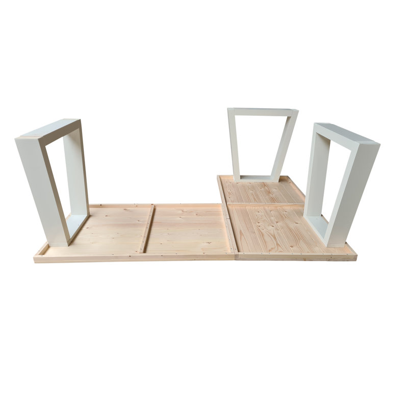 Miraloma L-Shaped Solid Wood Top Writing Desk, 75cm H x 200cm W x 150cm D, Left