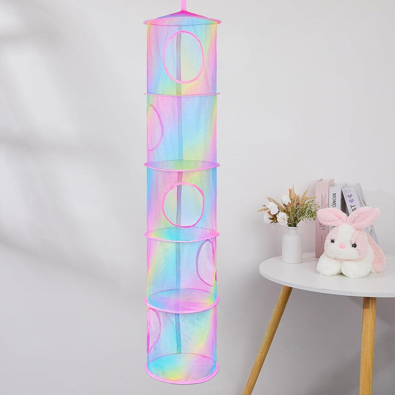Basumee Stuffed Animals Net Or Hammock 2 Pcs Stuffed Animals Storage Toy Net Hammock For Stuffed Animals Organizer Mesh Hammock Kids Girls Room Decor