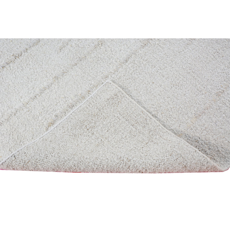 Wool Area Rug in Gray, Rectangle 6' x 9'