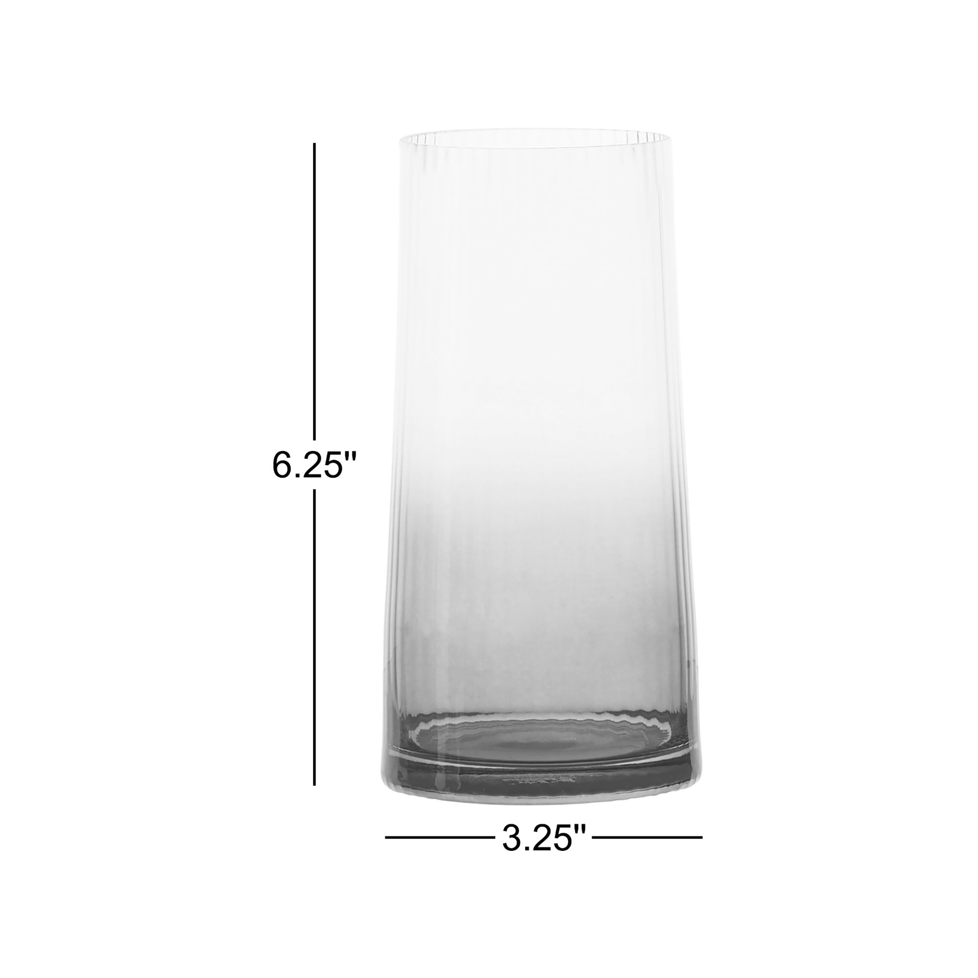 Zoya 18.5oz. Glass Highball Glass Glassware Set, Blue