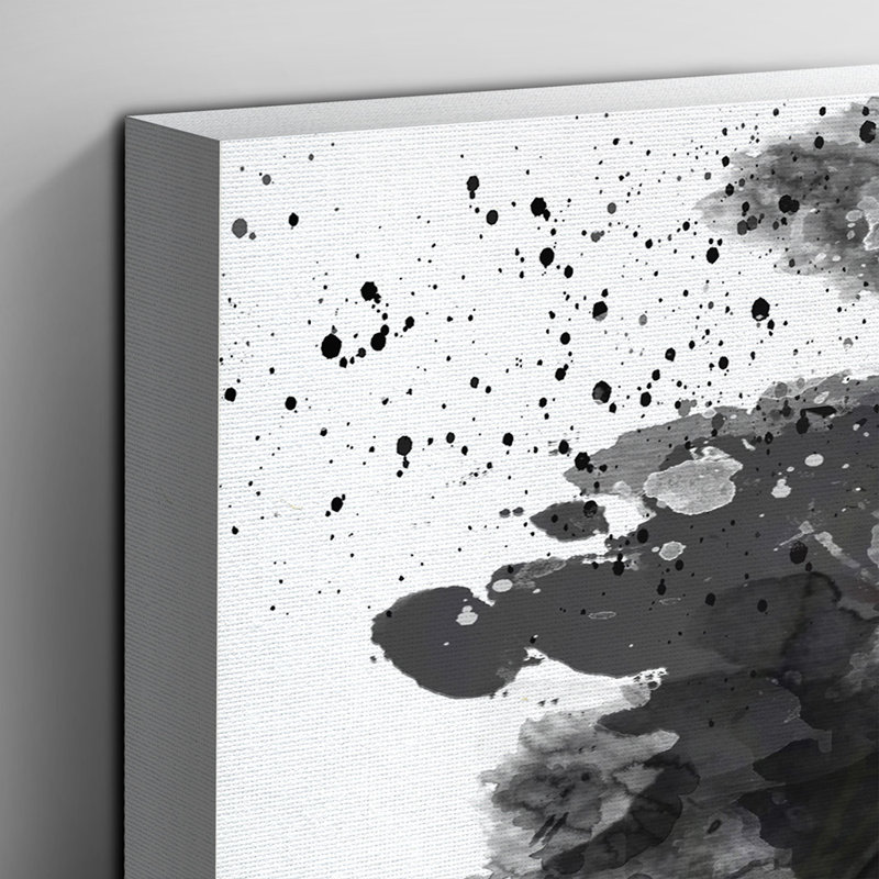 Black Swan - Wall Art, 50cm H x 76cm W, Wrapped Canvas