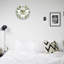 Horloge murale 12 po x 12 po Dahlia