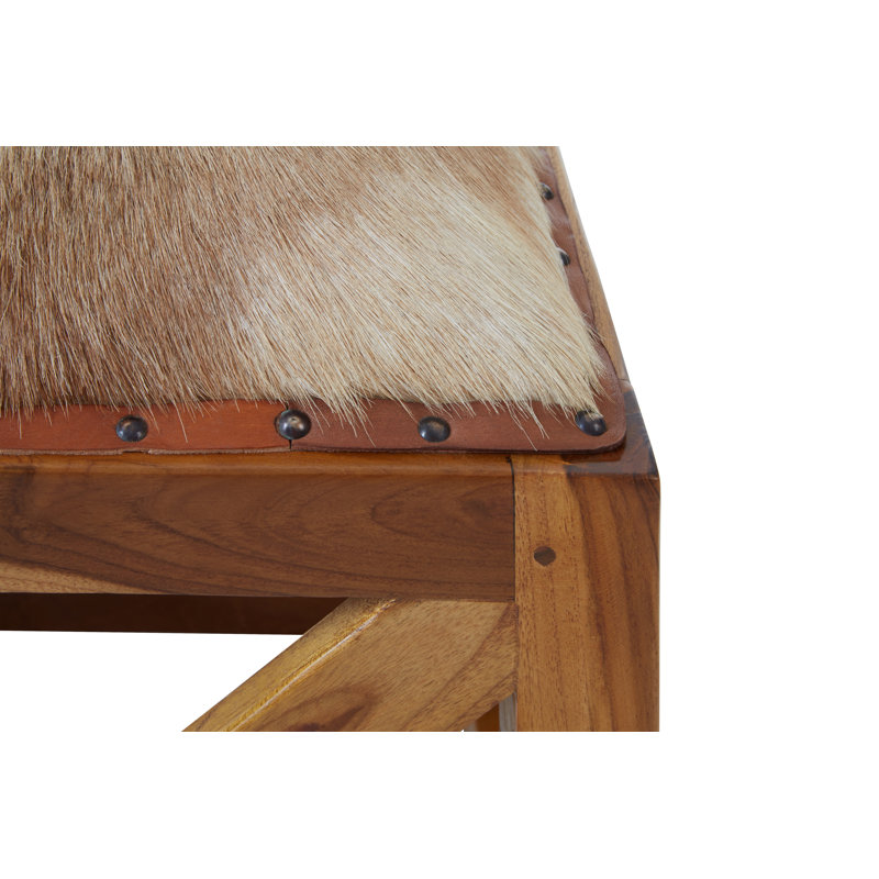 Aya Solid Wood Accent Stool