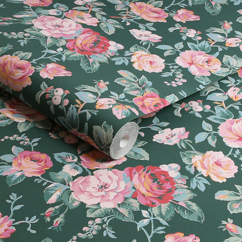 Cath Kidston Garden Rose Green, Green