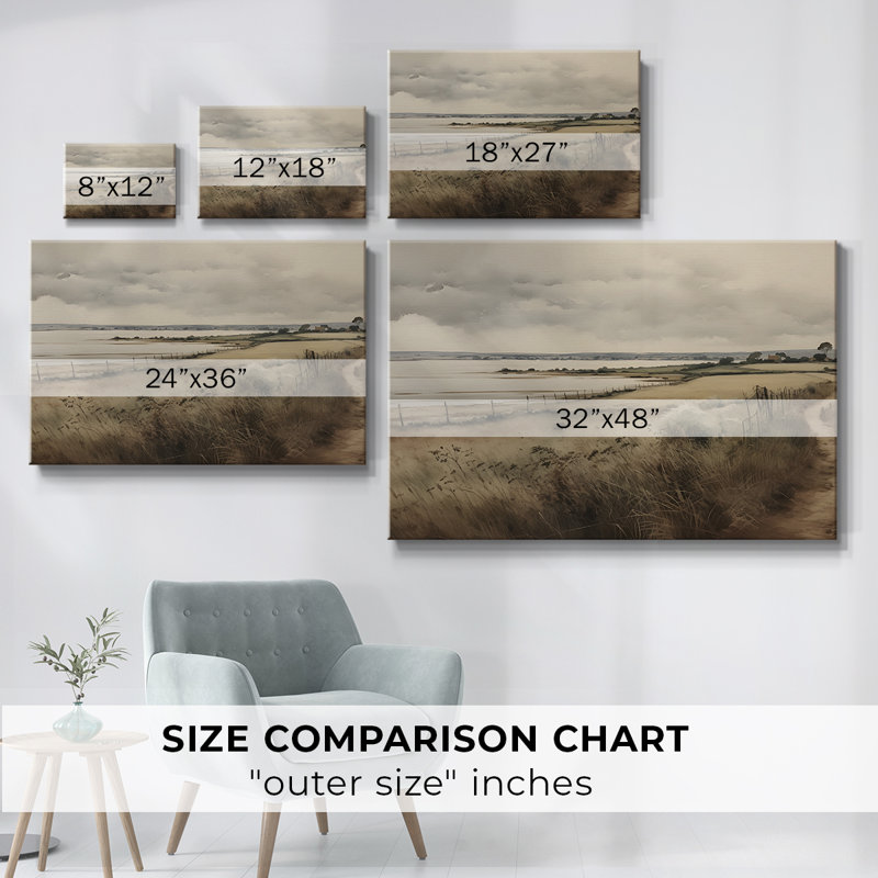 «Vintage Landscape», impression encadrée sur toile, H 33 po x l 49 po