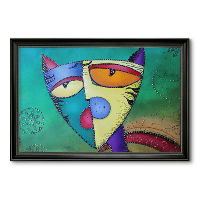 Celestial Cat-Laura Barbosa-Toile encadrée sur mesure