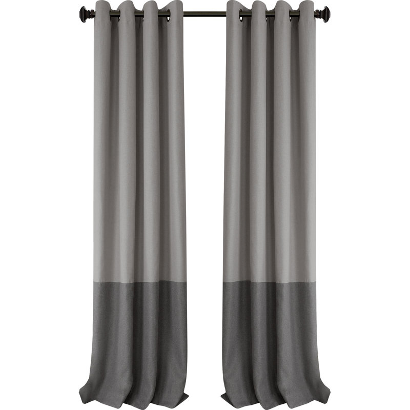 Vallejo Blackout Single Curtain Panel, Gray, 52"W x 95"L