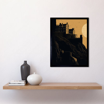 Aahaan Edinburgh Castle At Sunset - Single Picture Frame Print