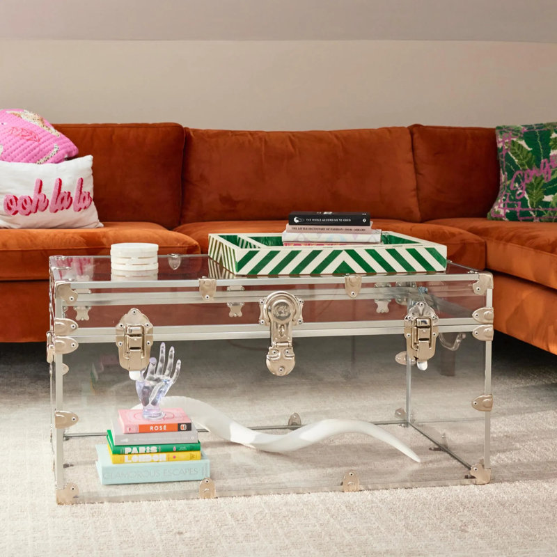 Acrylic Accent Trunk, Silver