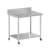 Prep Tables For Commercial Kitchen Steel Countertop With 2 Adjustable Tier Overshelves-111031357